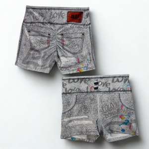 SHORTS JEAN STYLE LOVE SPLASH