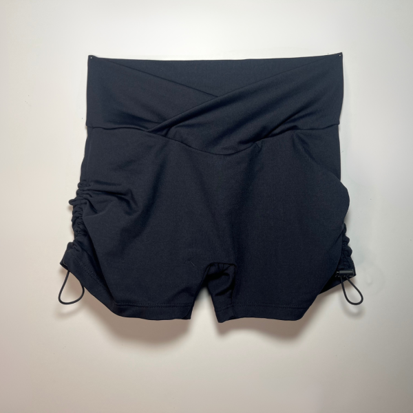 Booty Pop Drawstring Shorts - Black - Image 2