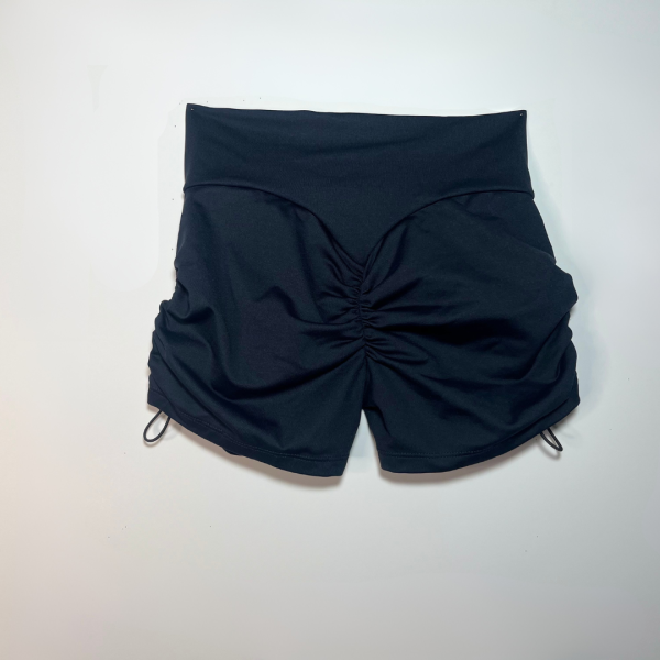 Booty Pop Drawstring Shorts - Black
