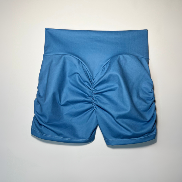Booty Pop Drawstring Shorts - Baby Blue