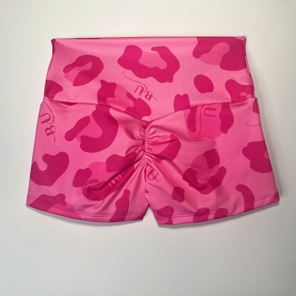 Curvy Scrunch Skort - Pink Leopard - Image 3