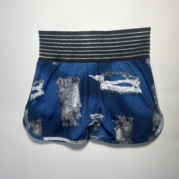 Ruffle Scrunch Pocket Shorts-Distressed Dream - Image 3
