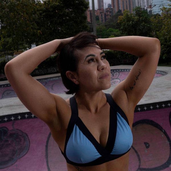 Power Curve Bra- Blue - Image 4