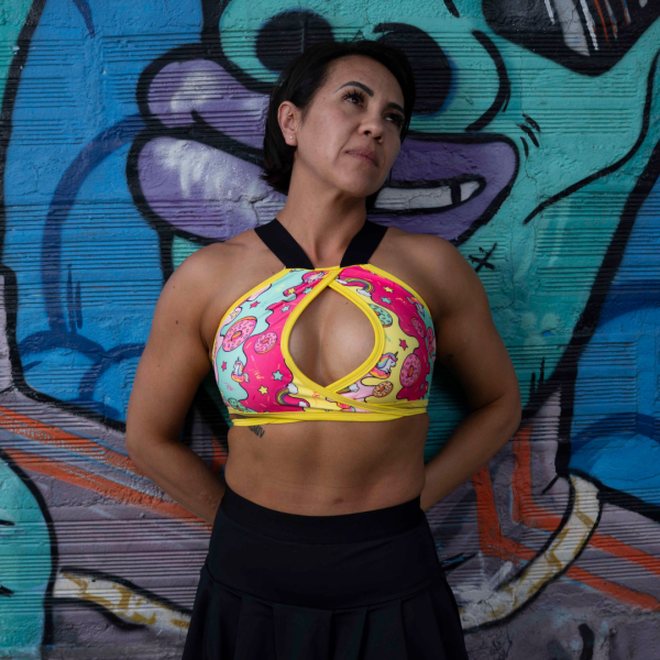X Cross Bra- Donuts Rainbows & Unicorns - Image 4