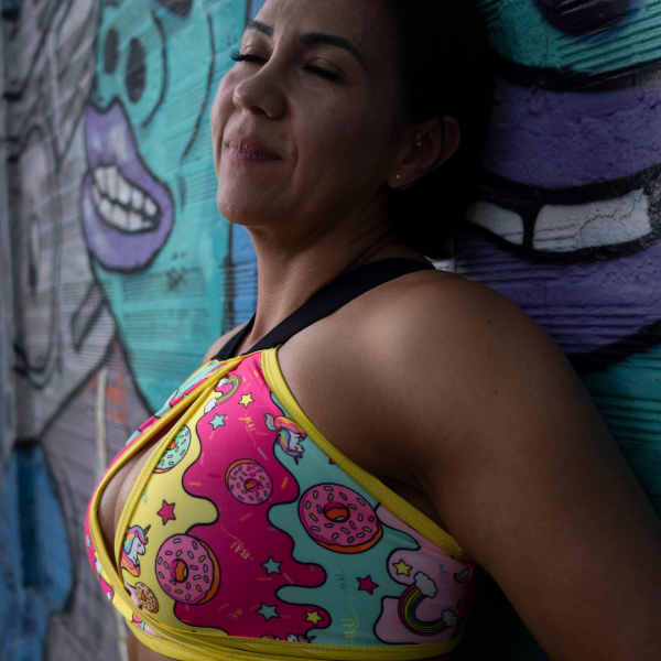 X Cross Bra- Donuts Rainbows & Unicorns - Image 3