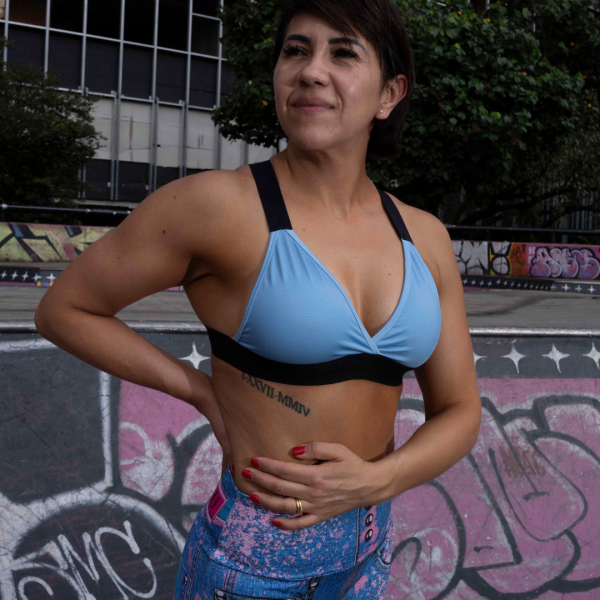 Impact Bra - Blue - Image 3